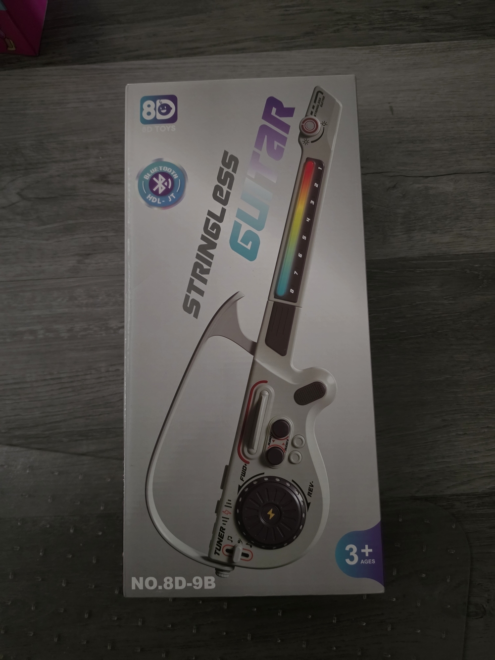 Stringless Guitar Bluetooth Toy - White